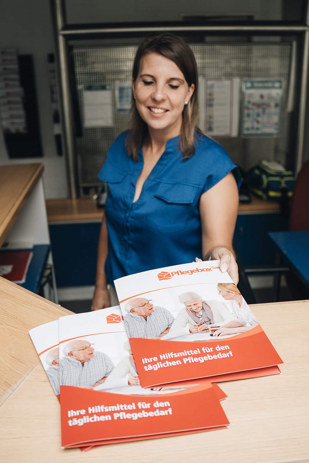 Pflegehilfsmittel im Lager von Pflegebox Saar